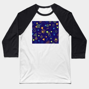 Colorful geometric shapes Pattern Baseball T-Shirt